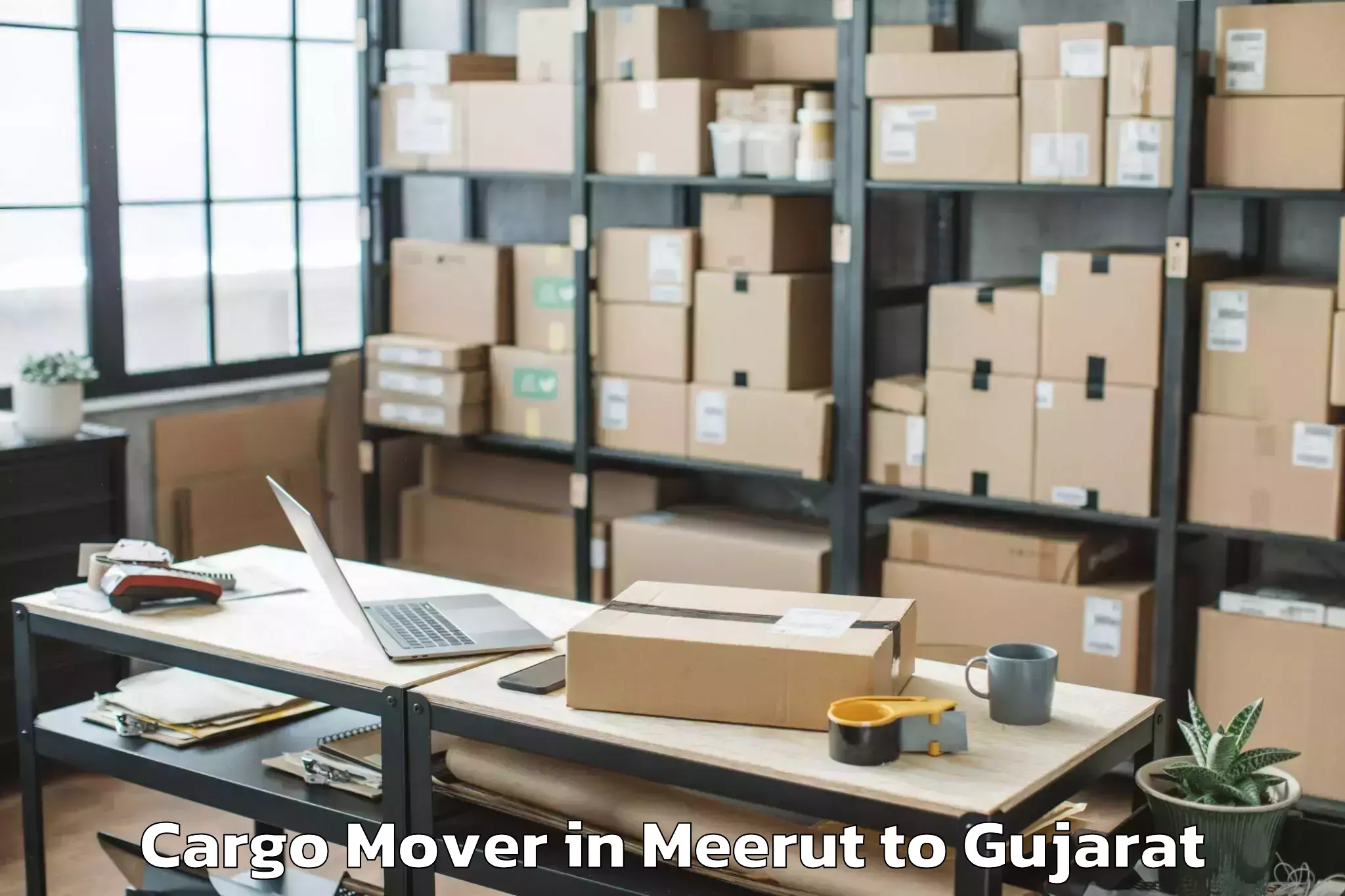 Book Meerut to Rajula Cargo Mover Online